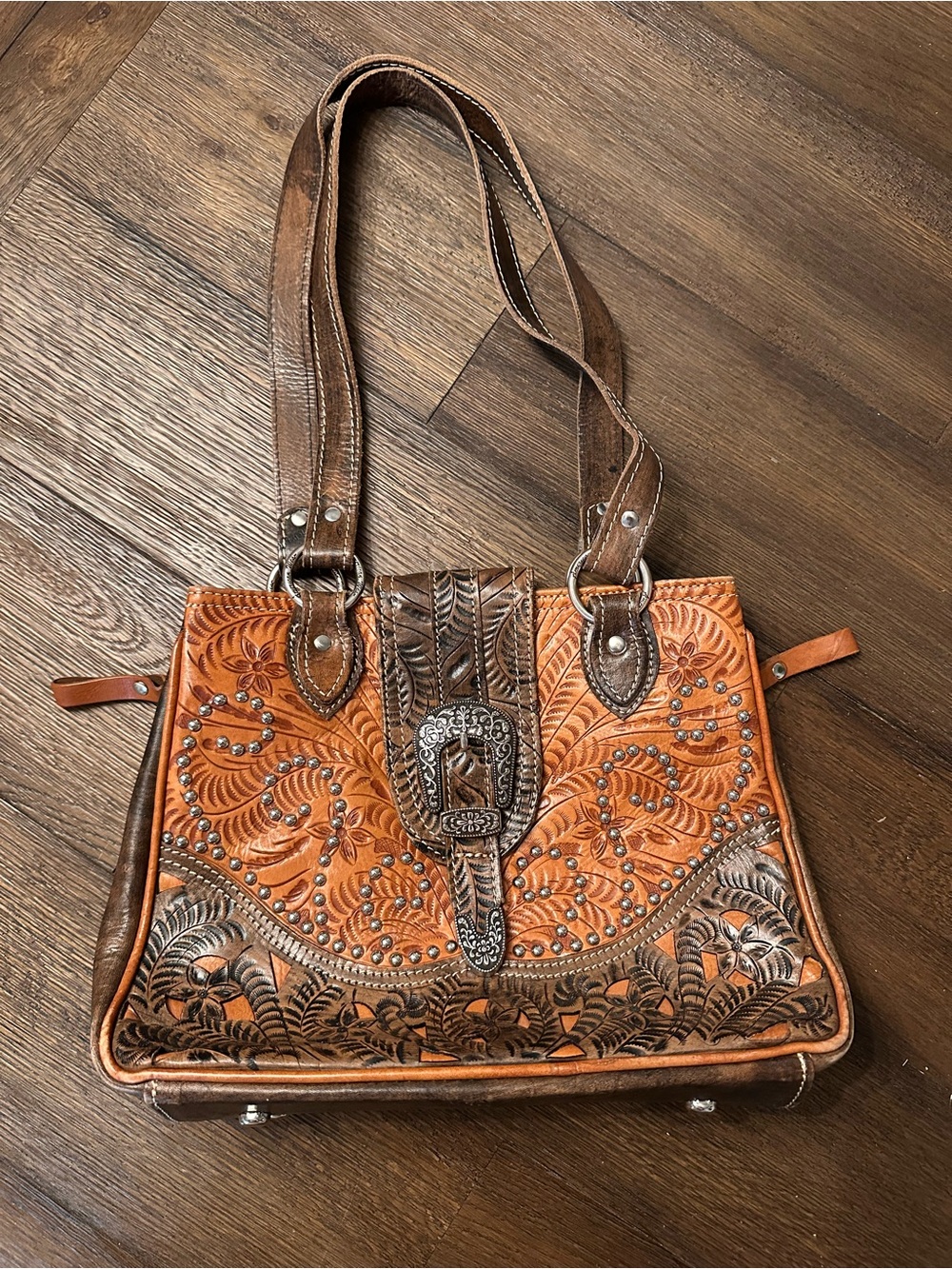 American West Leather Western Purse
